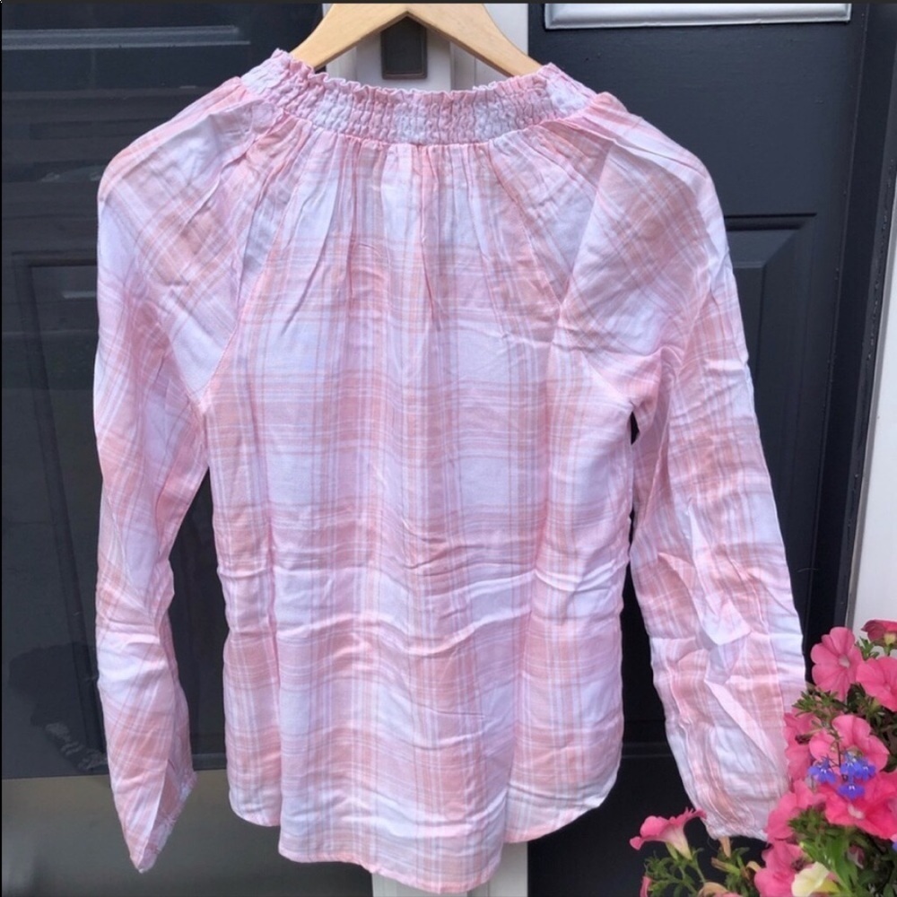 Francesca’s Harper extra small heritage smock neck top blouse - Picture 10 of 11